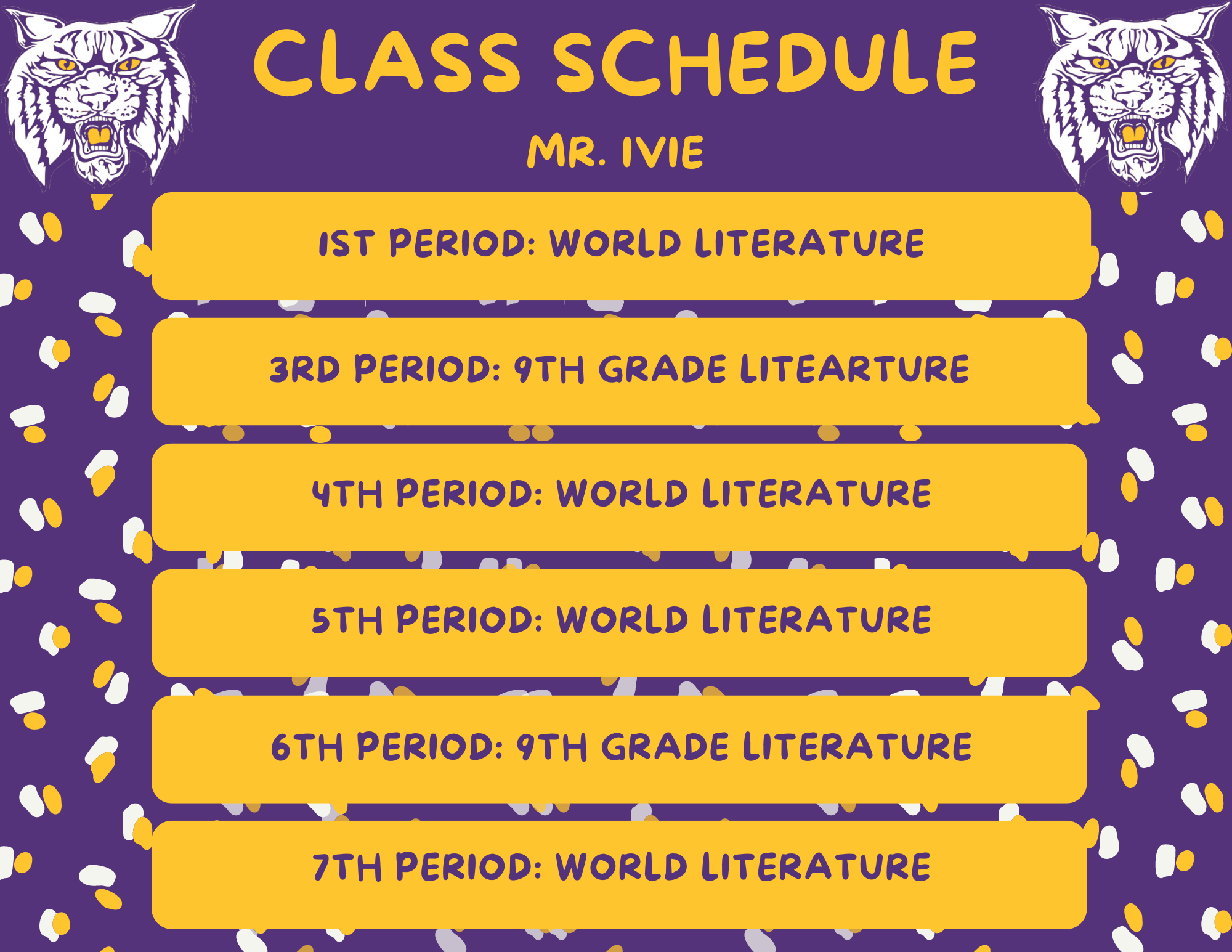 class schedule 2024