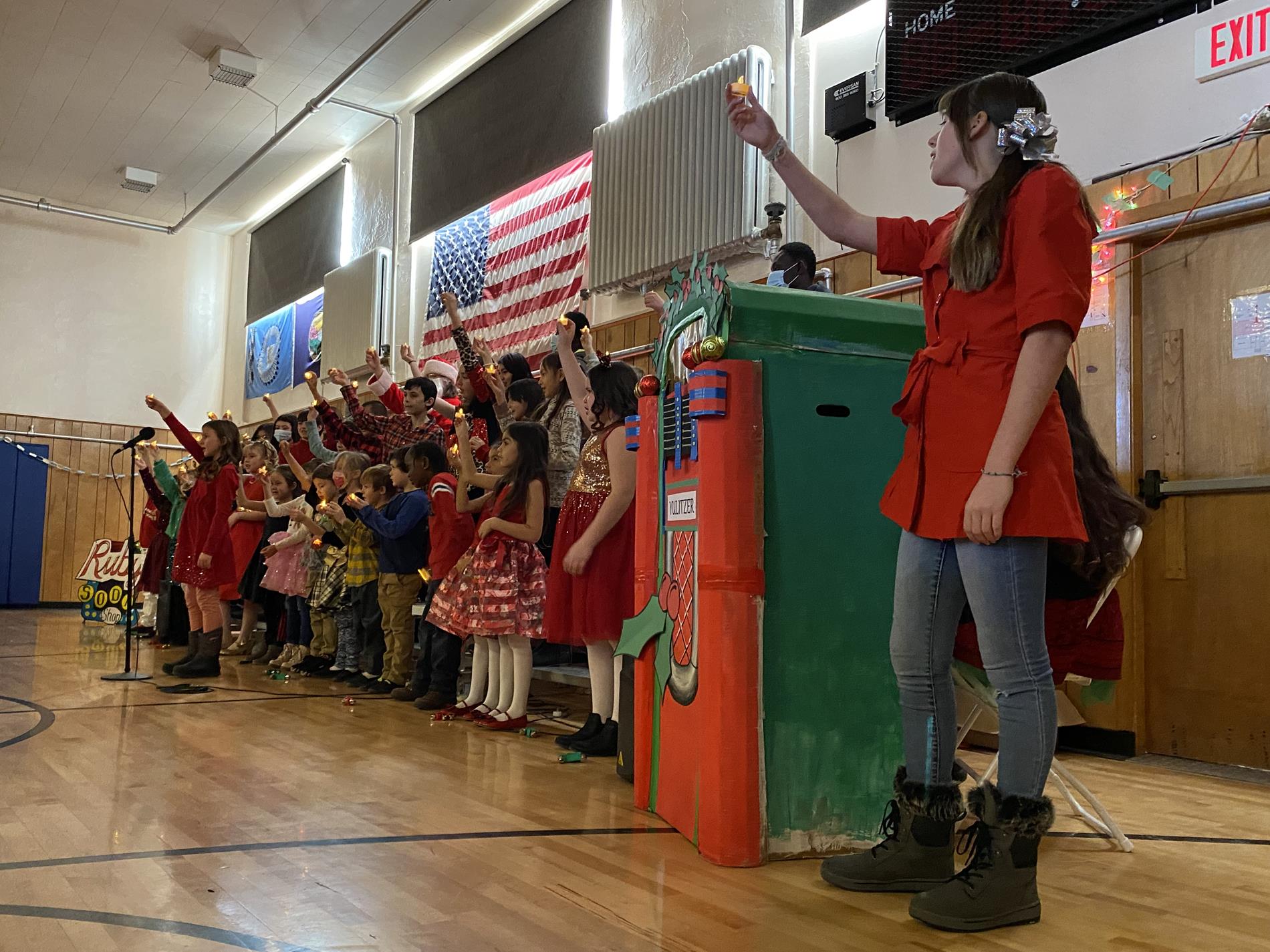 Students Participating in the Christmas Program