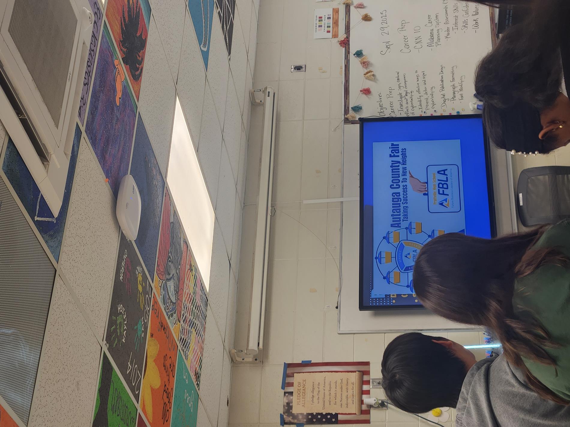 FBLA Members work session