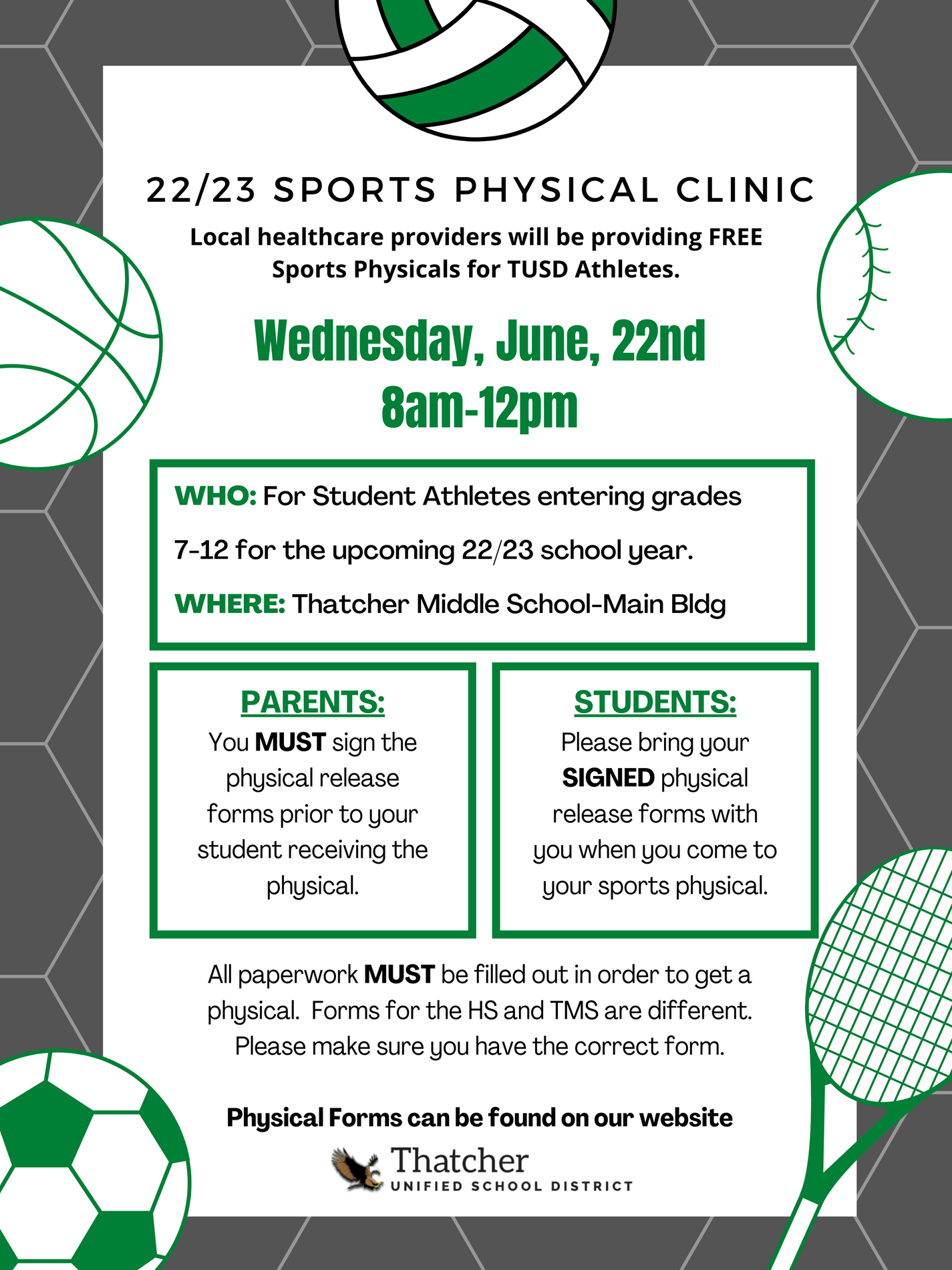 Summer Sports Physical Clinic