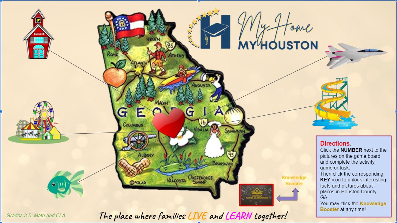 My Home, My Houston Game Board