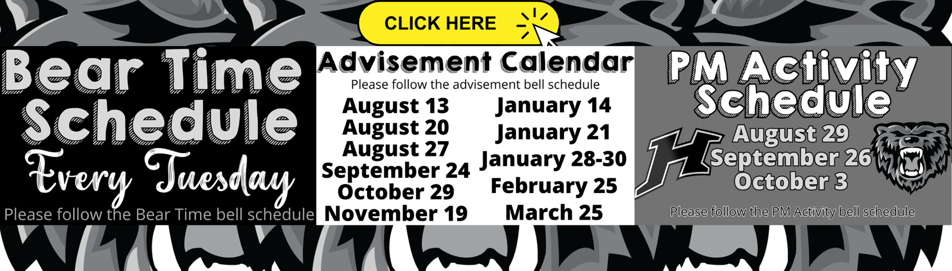 Special Bell Schedule Dates