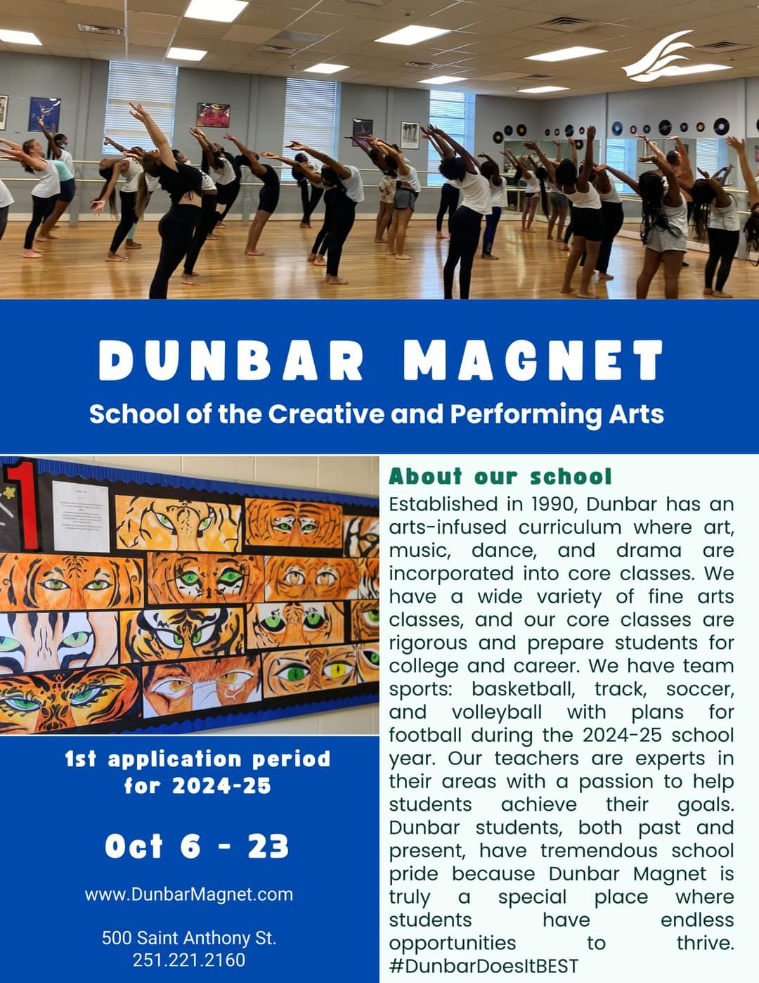 Dunbar Magnet school flyer