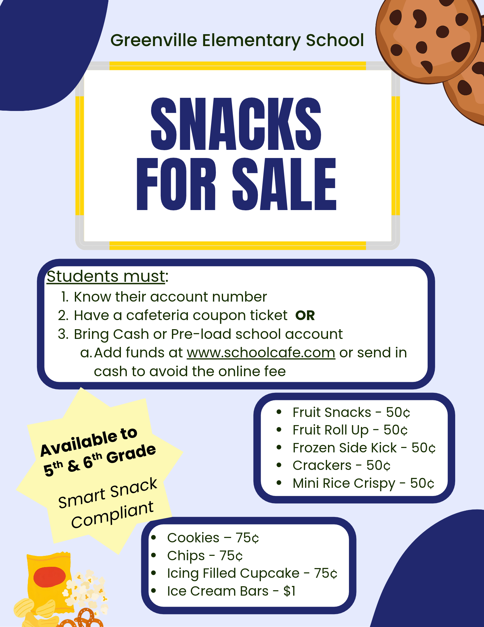 Snacks for Sale