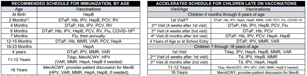 Required Immunizations