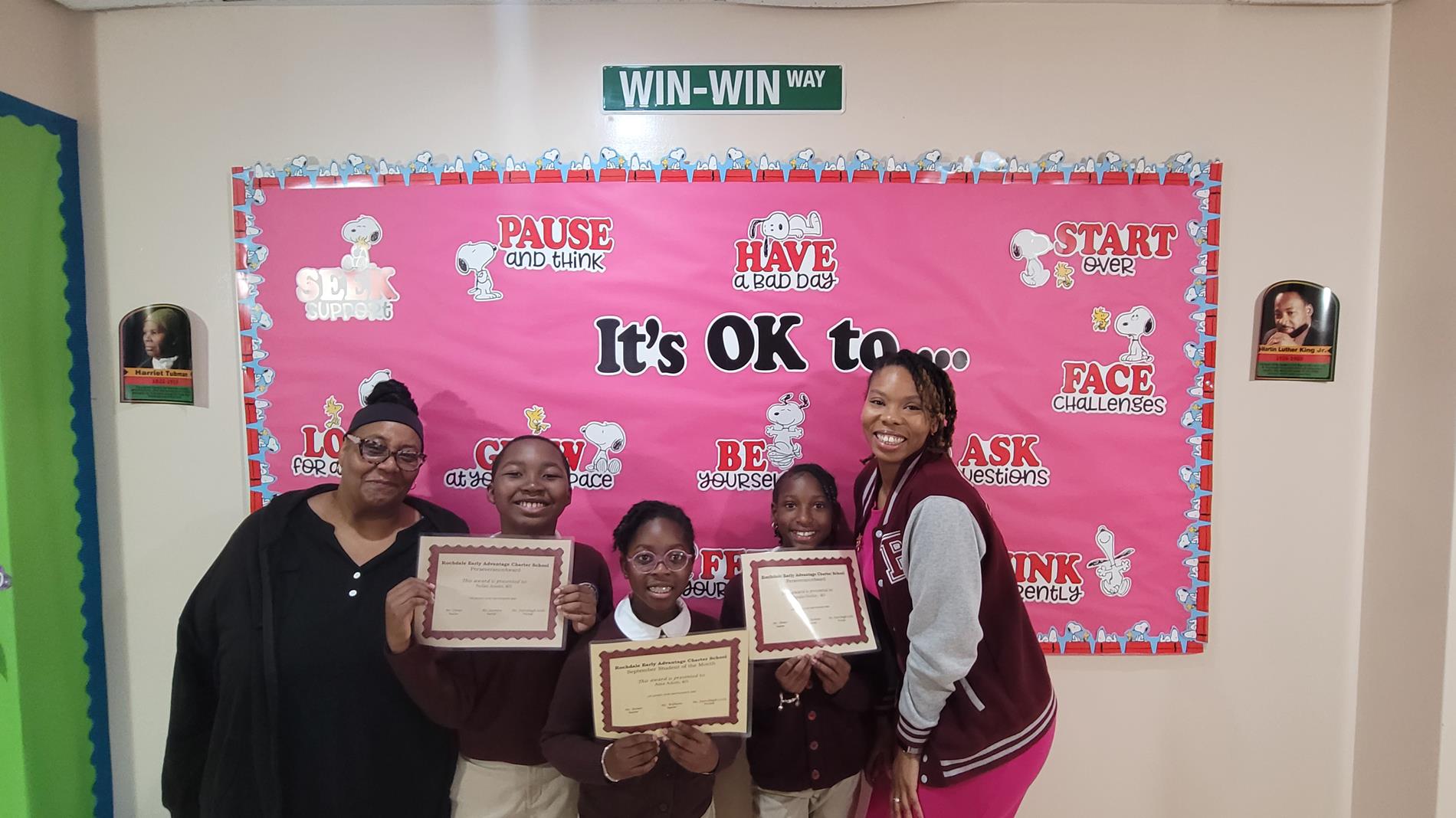 Two teachers with students