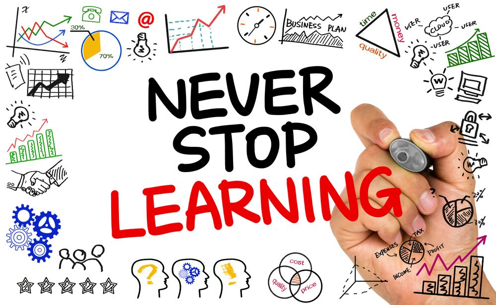 pic of never stop learning