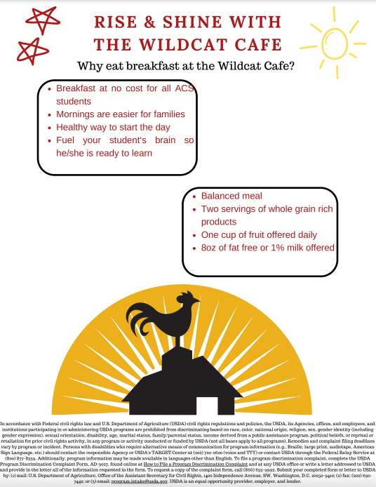 Rise and Shine with the Wildcat Cafe - Flier