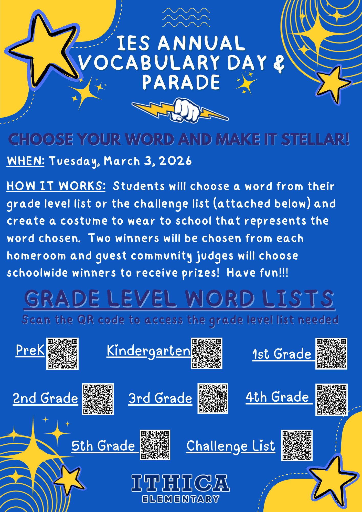 vocabulary day flyer