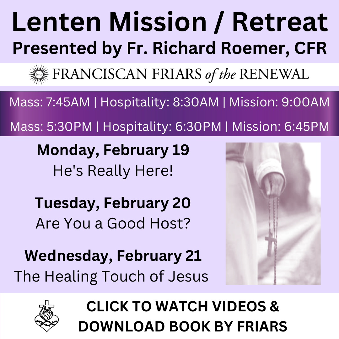 Lenten Mission Feb 19-21 2024