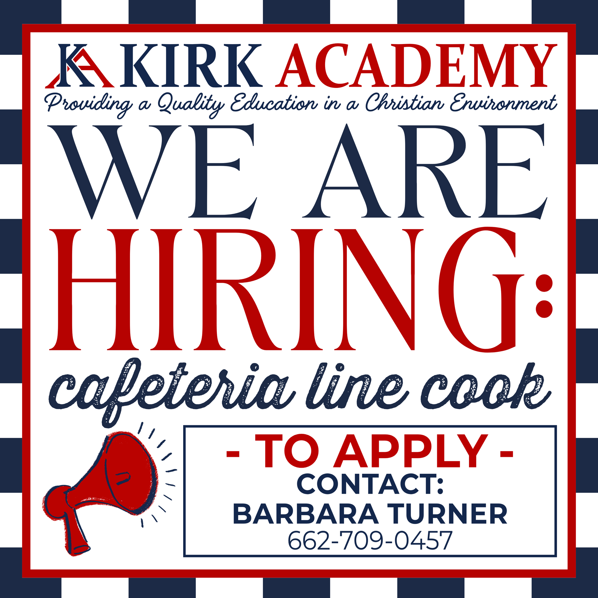 Cafeteria is Hiring!