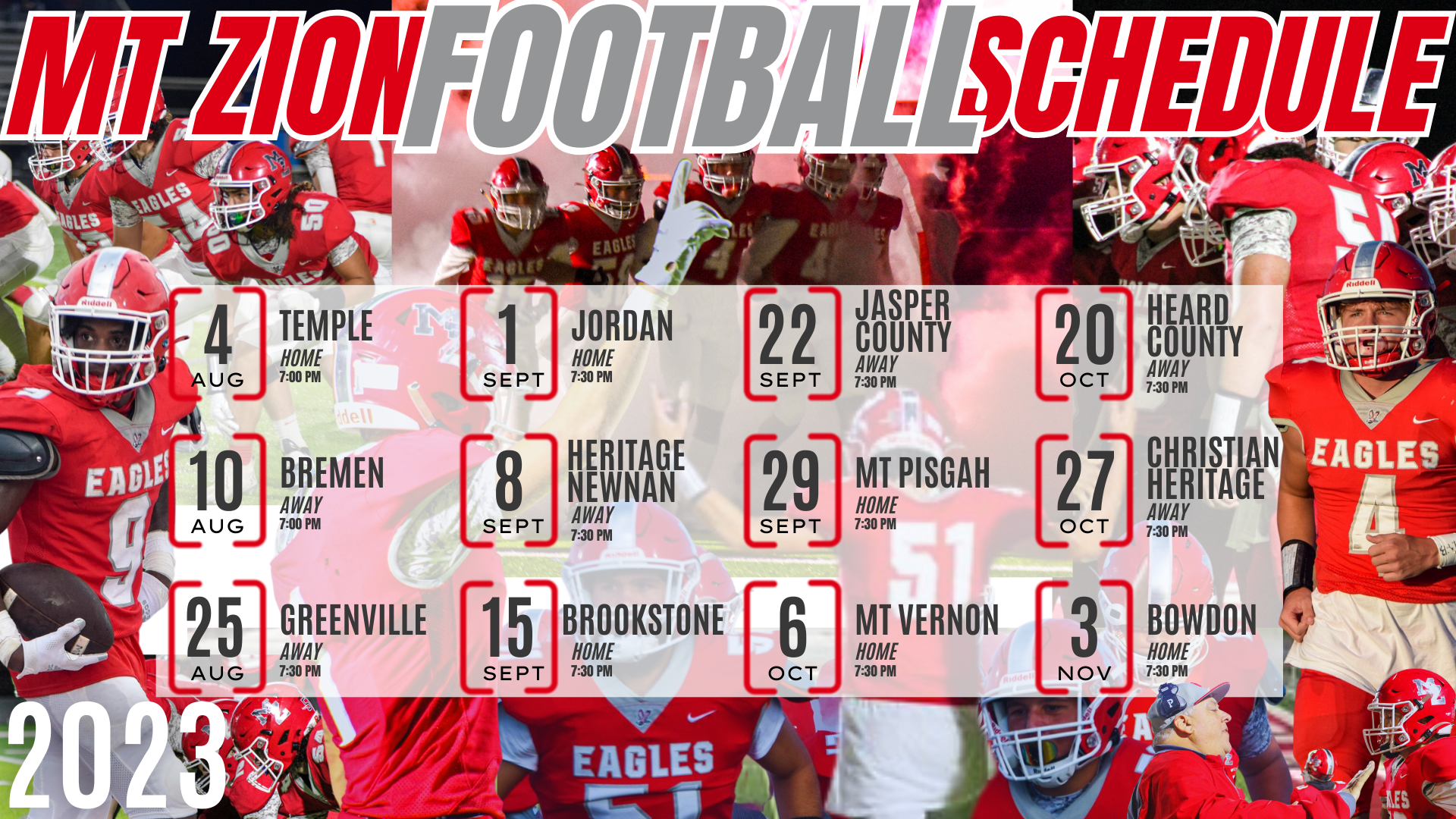 2023 Football Schedule