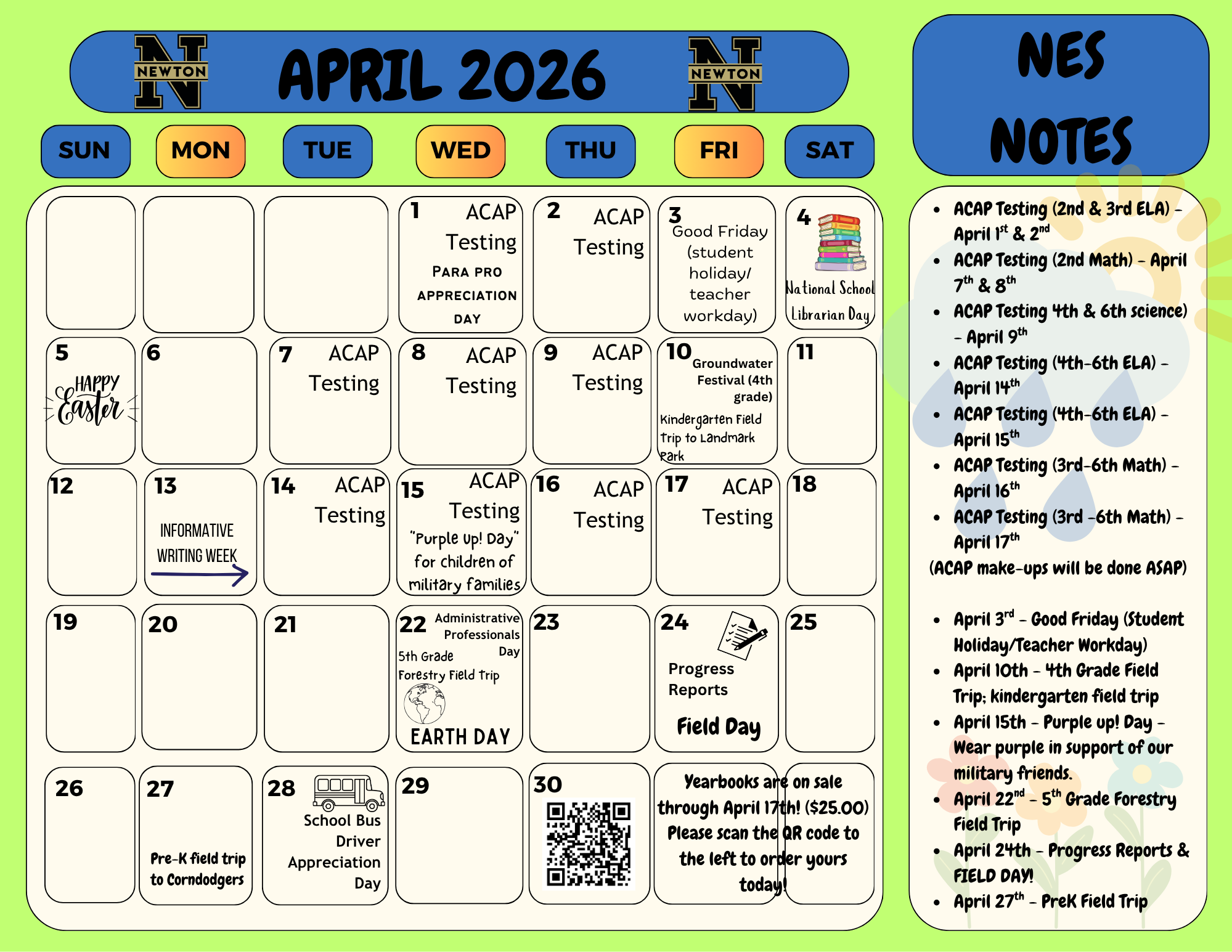 April Calendar