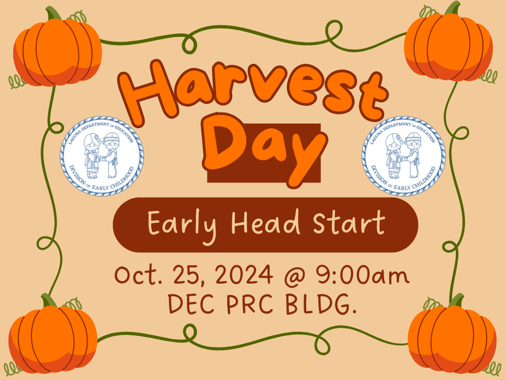 DEC Harvest Day · October 25th at 9AM in the PRC