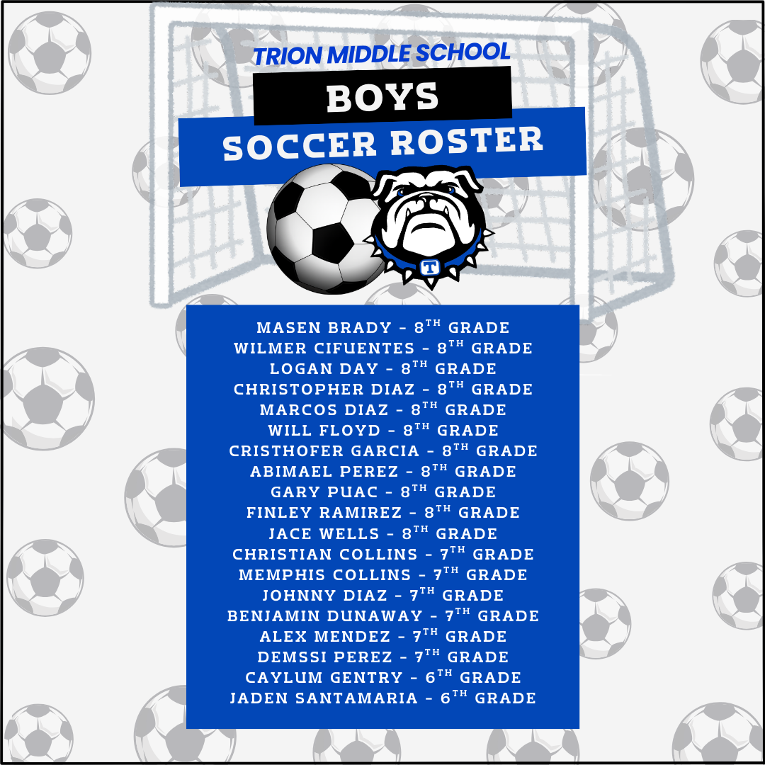 2026 TMS Boys Soccer Roster