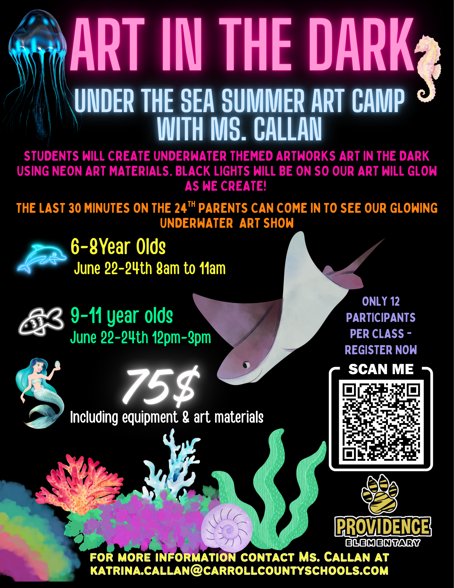 Summer Art Camp Flyer