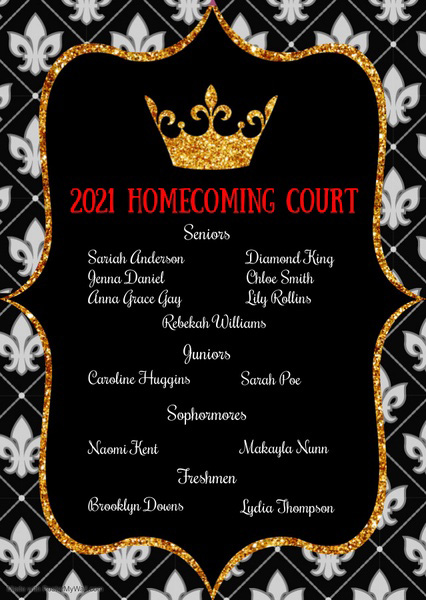 Homecoming Court Representatives