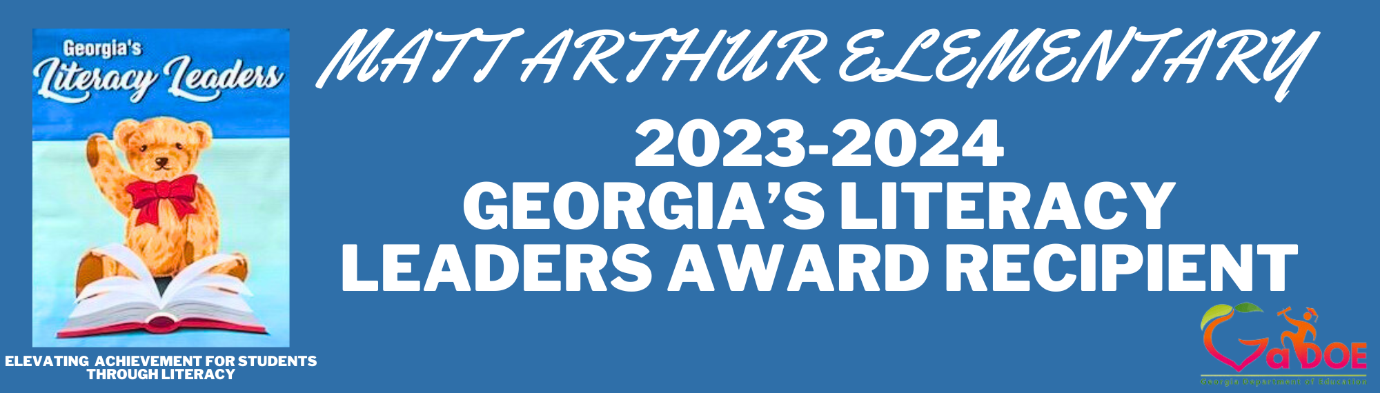 Georgia's Literacy Leaders Award