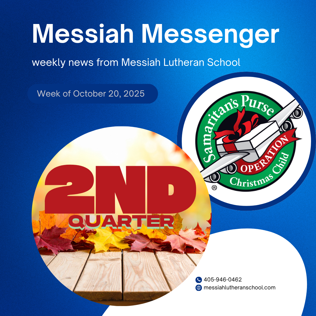 Messiah Messenger for the week of October 20, 2025