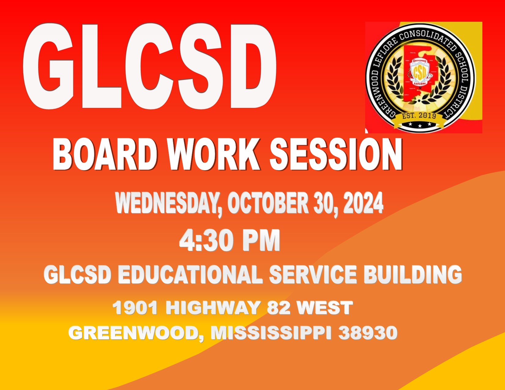 Board Work Session October 30, 2024