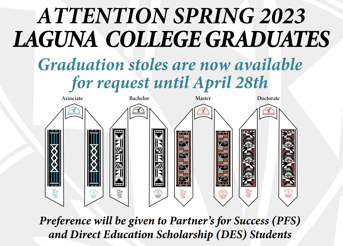 Spring 2023 Laguna College Graduates, Request a Stole!