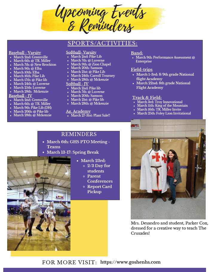 GHS Newsletter March