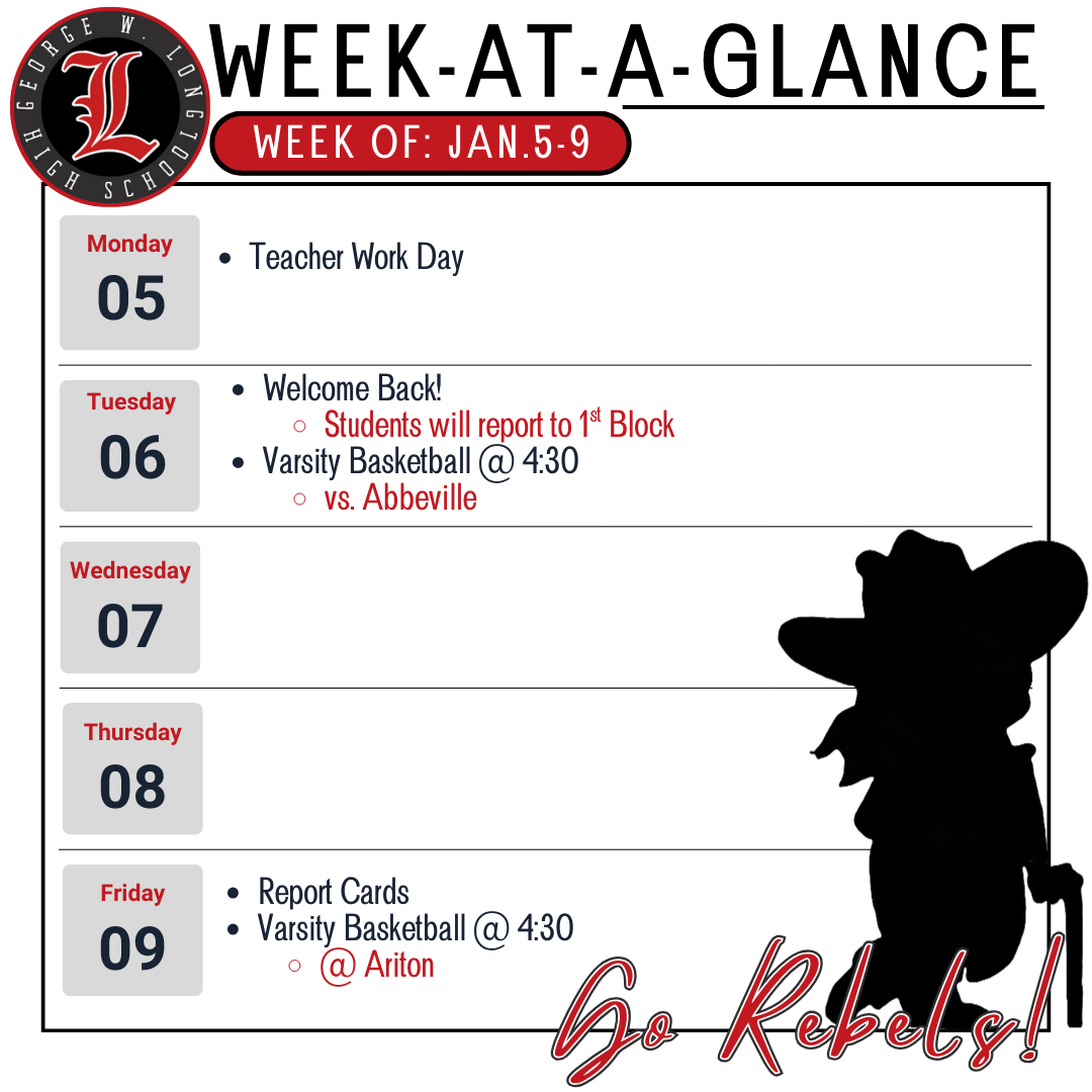 Week At A Glance
