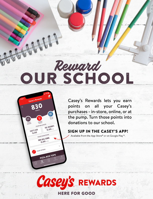 Donate to HLO with Casey's Rewards!