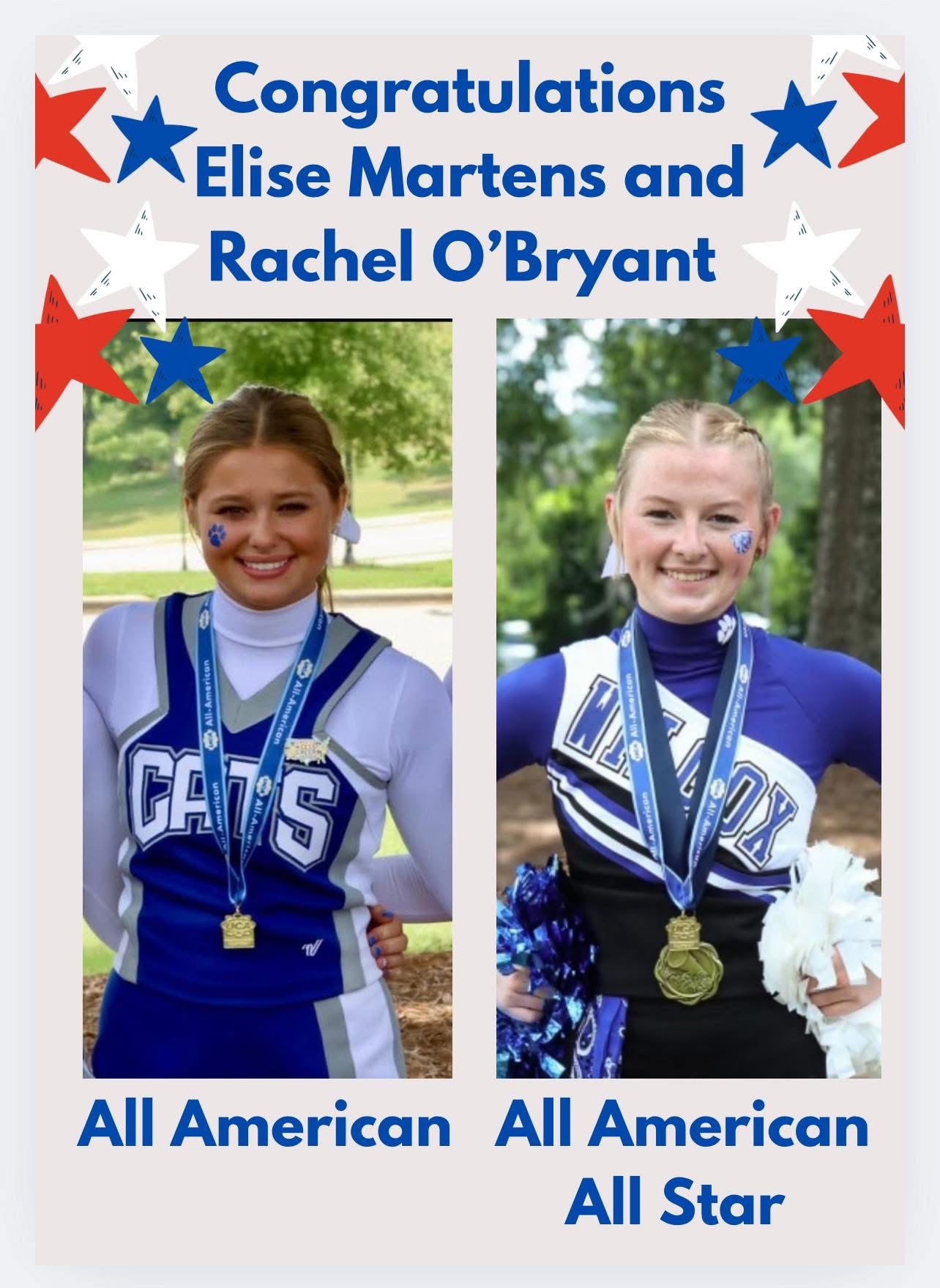 Cheer All-stars - Elise Martens & Rachel O'Bryant