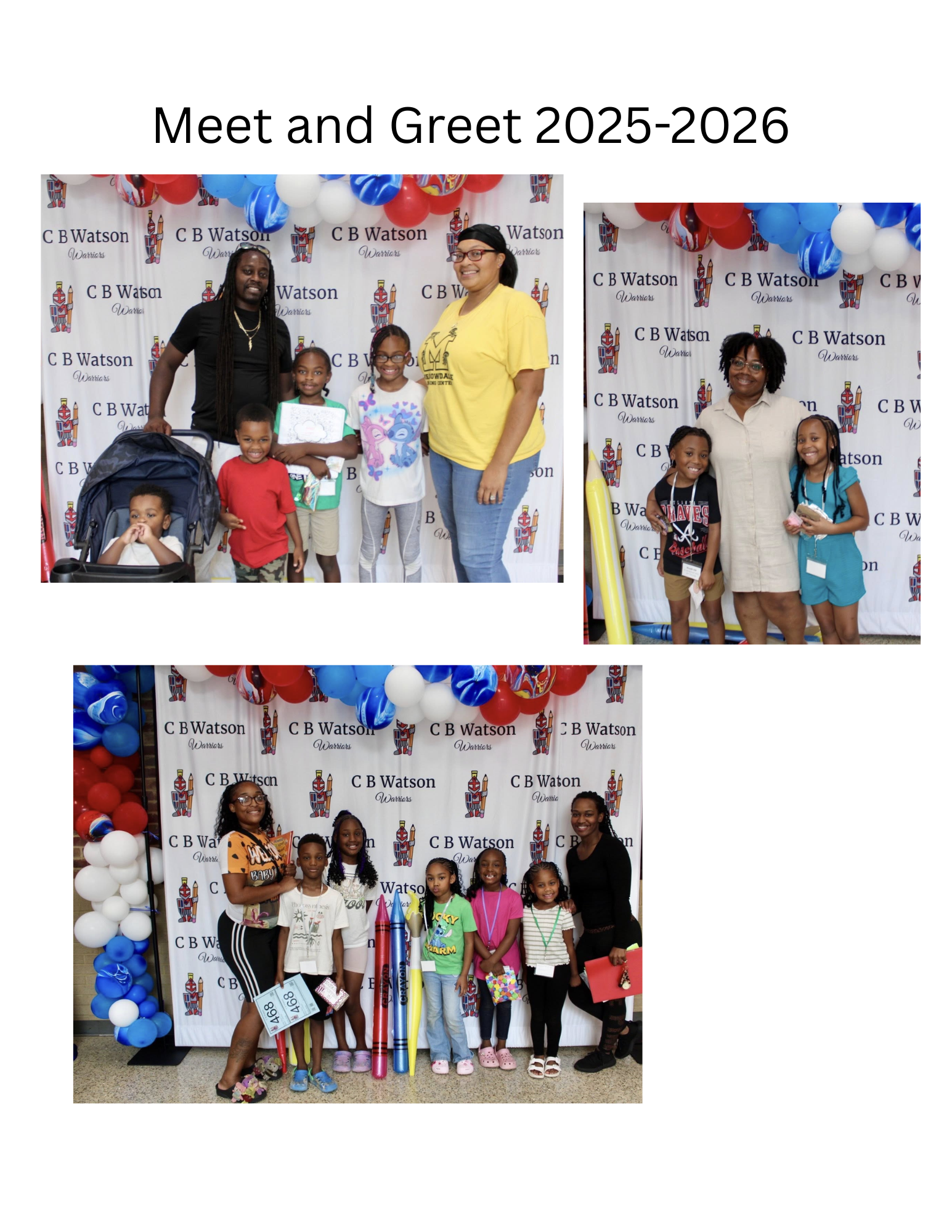 photos of families this school year