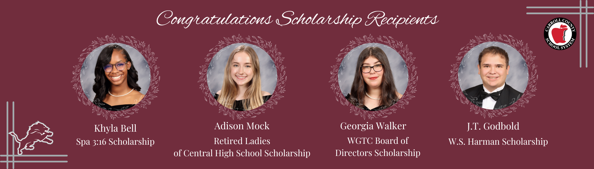 Scholarship recipients