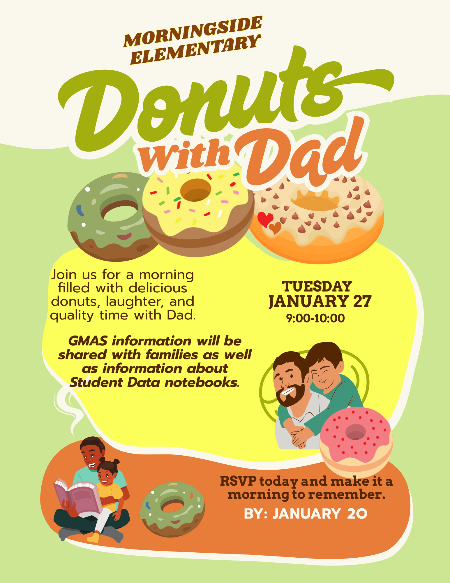 Donuts with Dad is January 27th