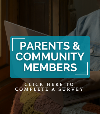A button for parents and community members to click to access the strategic planning survey