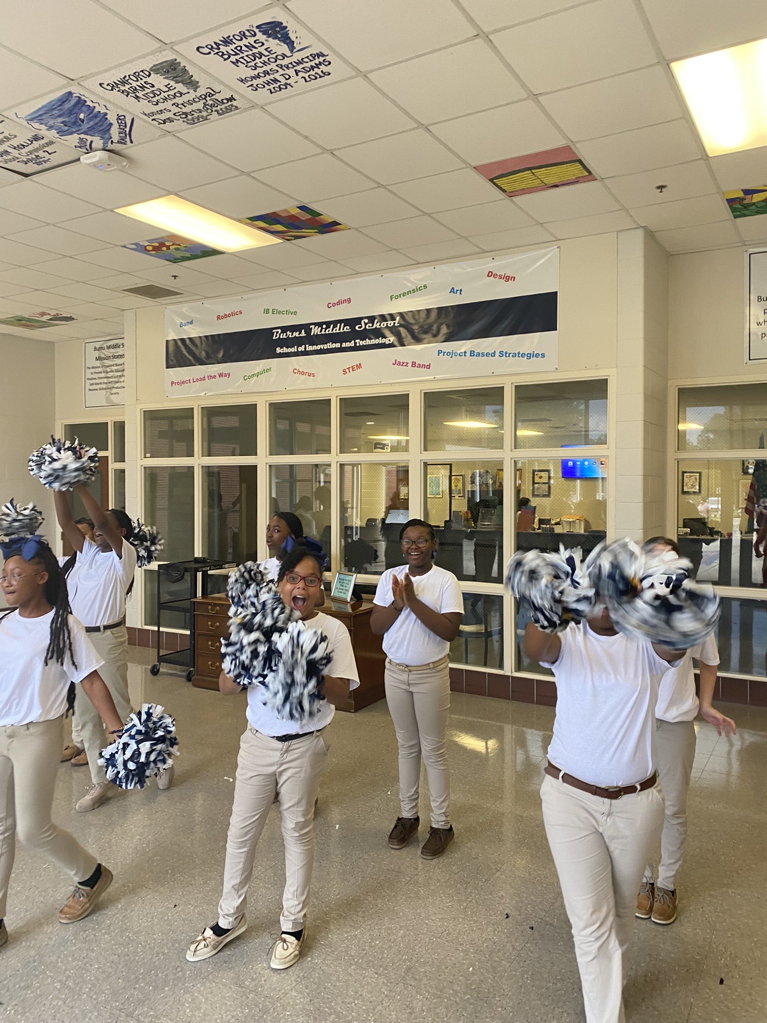 Pep Squad at Open House