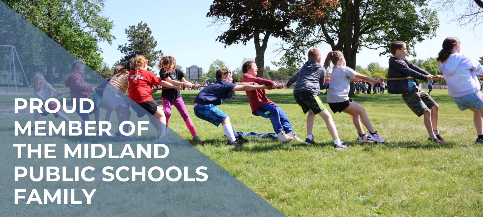Proud member of the Midland Public School System Family over children playing outdoors