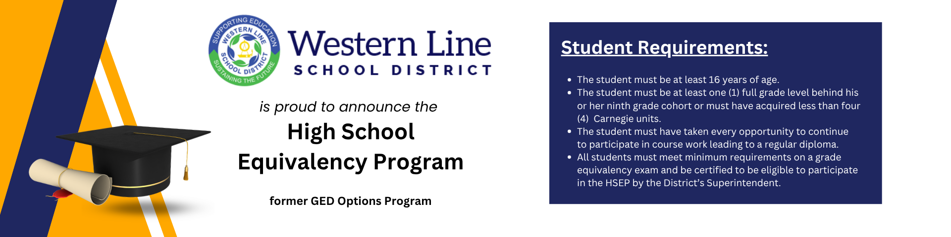 High School Equivalency Program Information