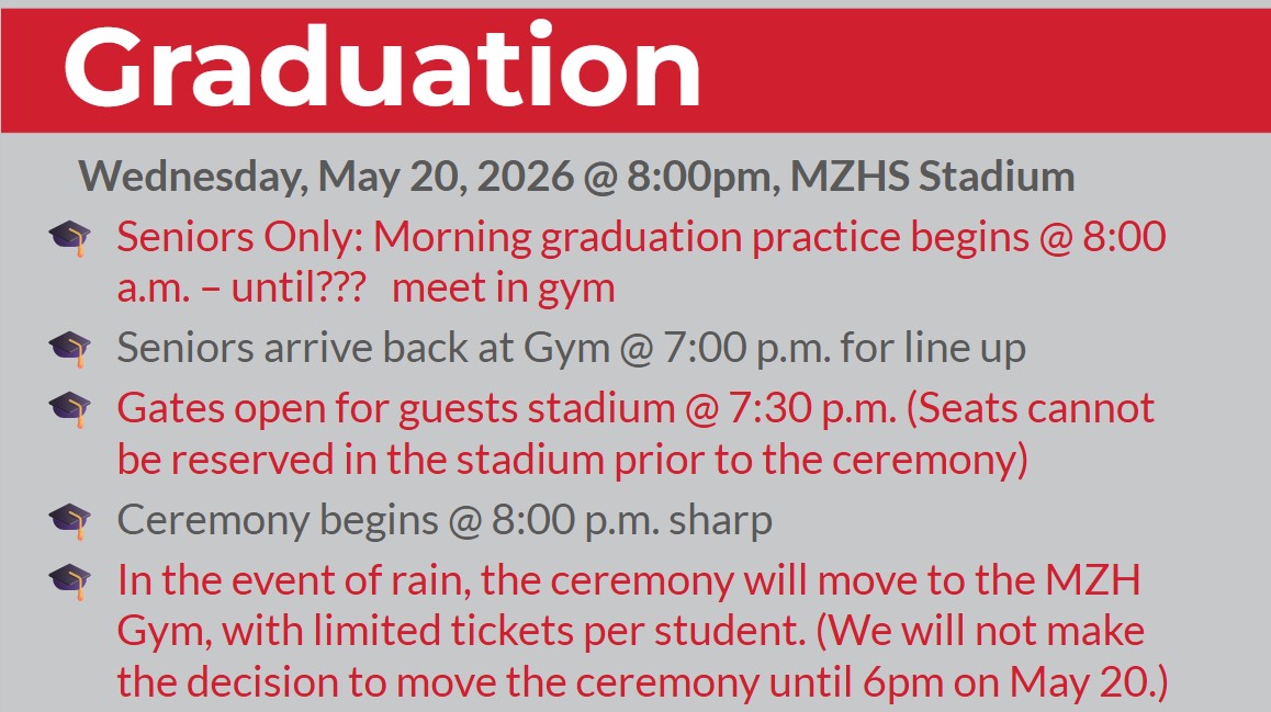 Graduation information