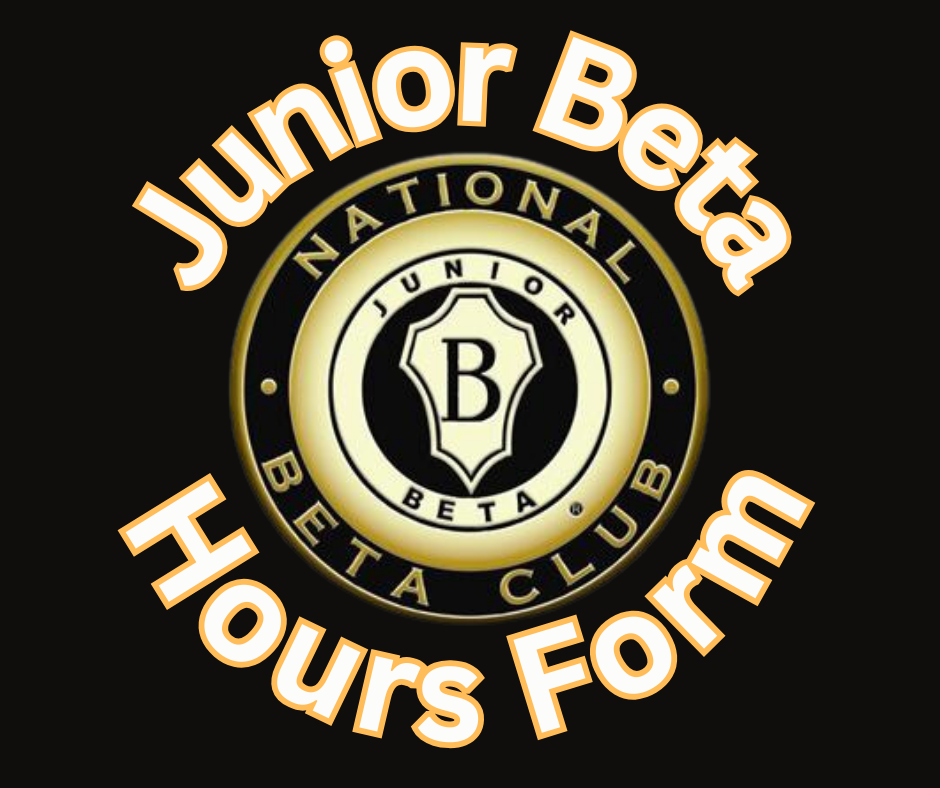 Junior Beta logo with "Junior Beta Hours Form"