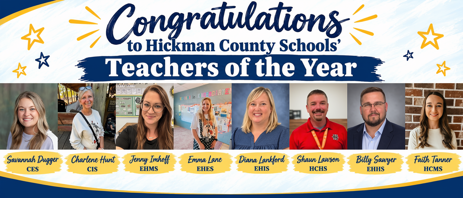 HCSS Teachers of the Year and their photos
