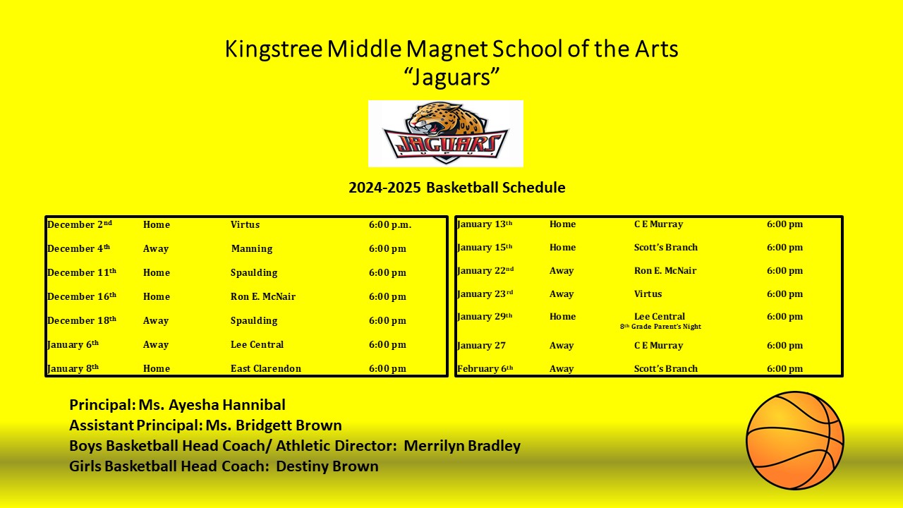 2024 2025 KMMSA Basketball Schedule