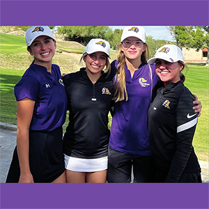 Girls Golf Team (4 members) together after finishing 12th at State Match