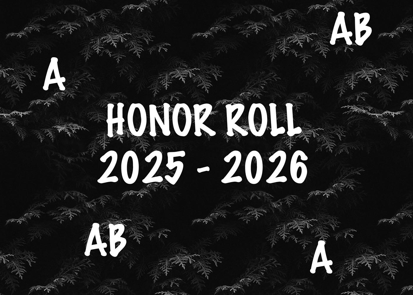 2025 - 2026 Honor Roll