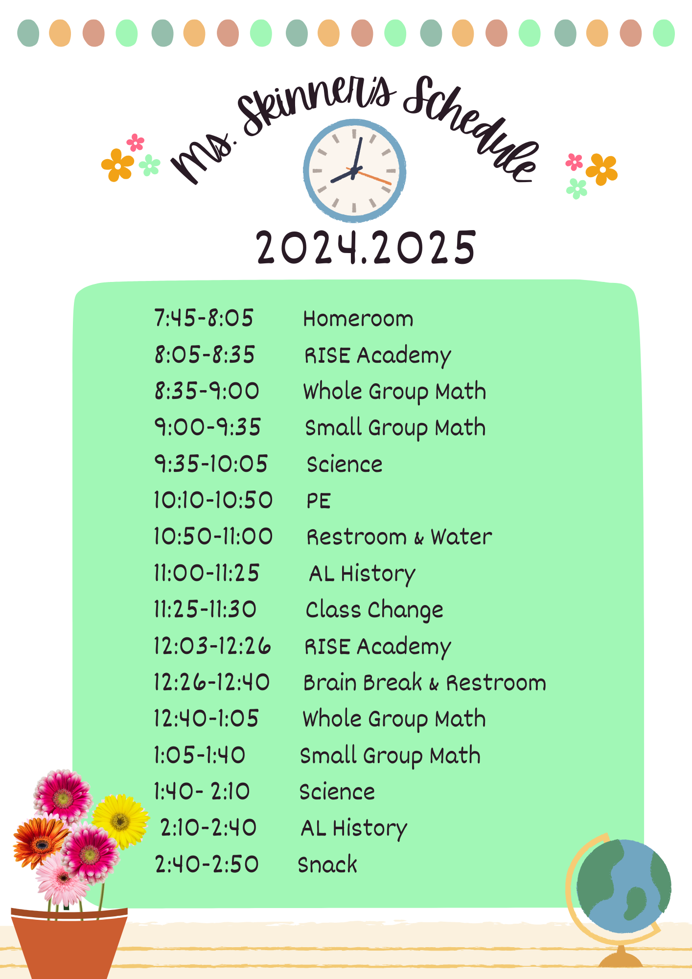 Schedule 2024.2025