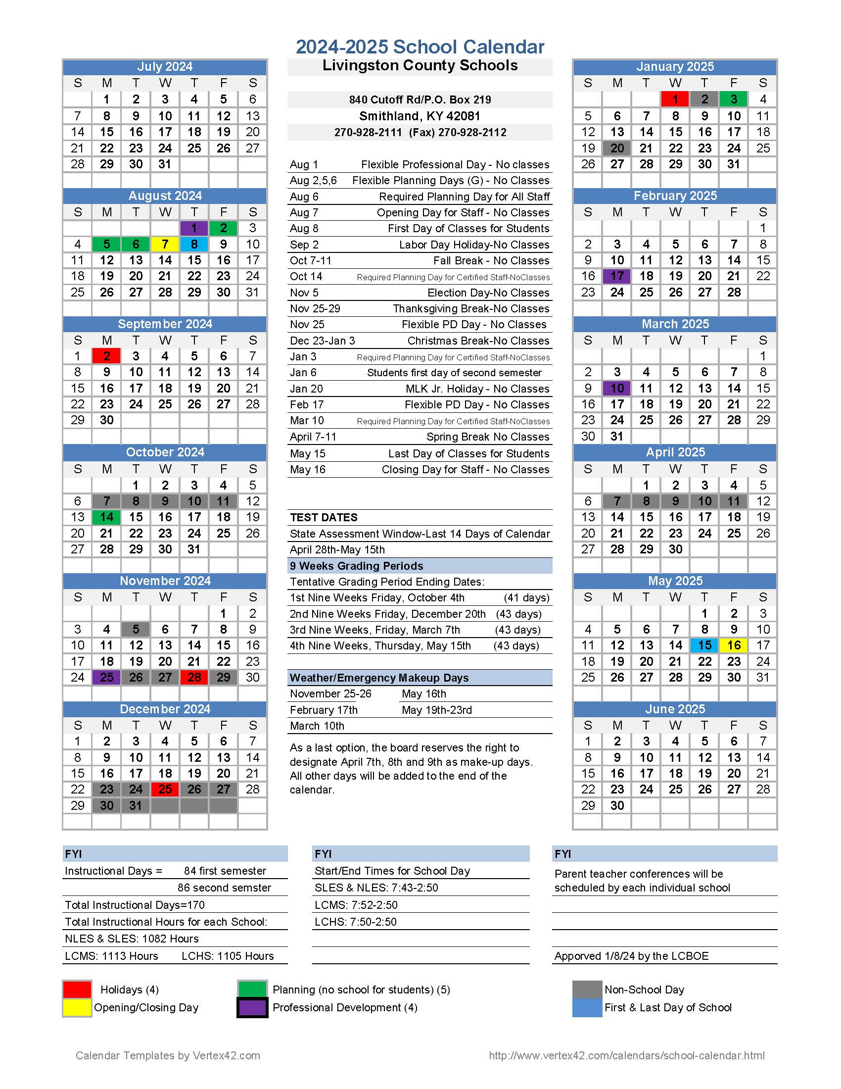 Calendars