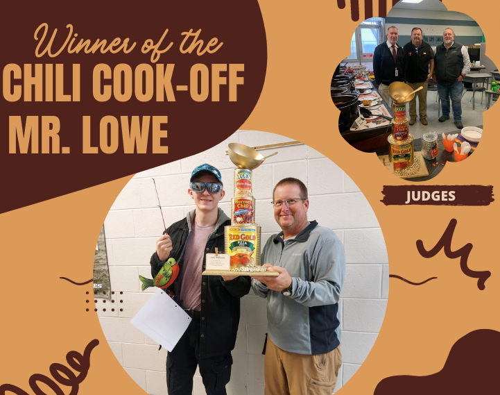 This is a picture of the chili cook off winner, Mr. Lowe.