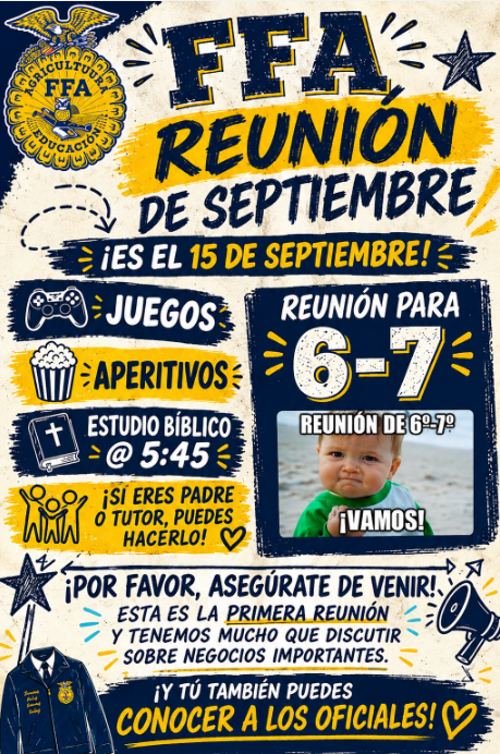 Información sobre la reunión de septiembre de la FFA