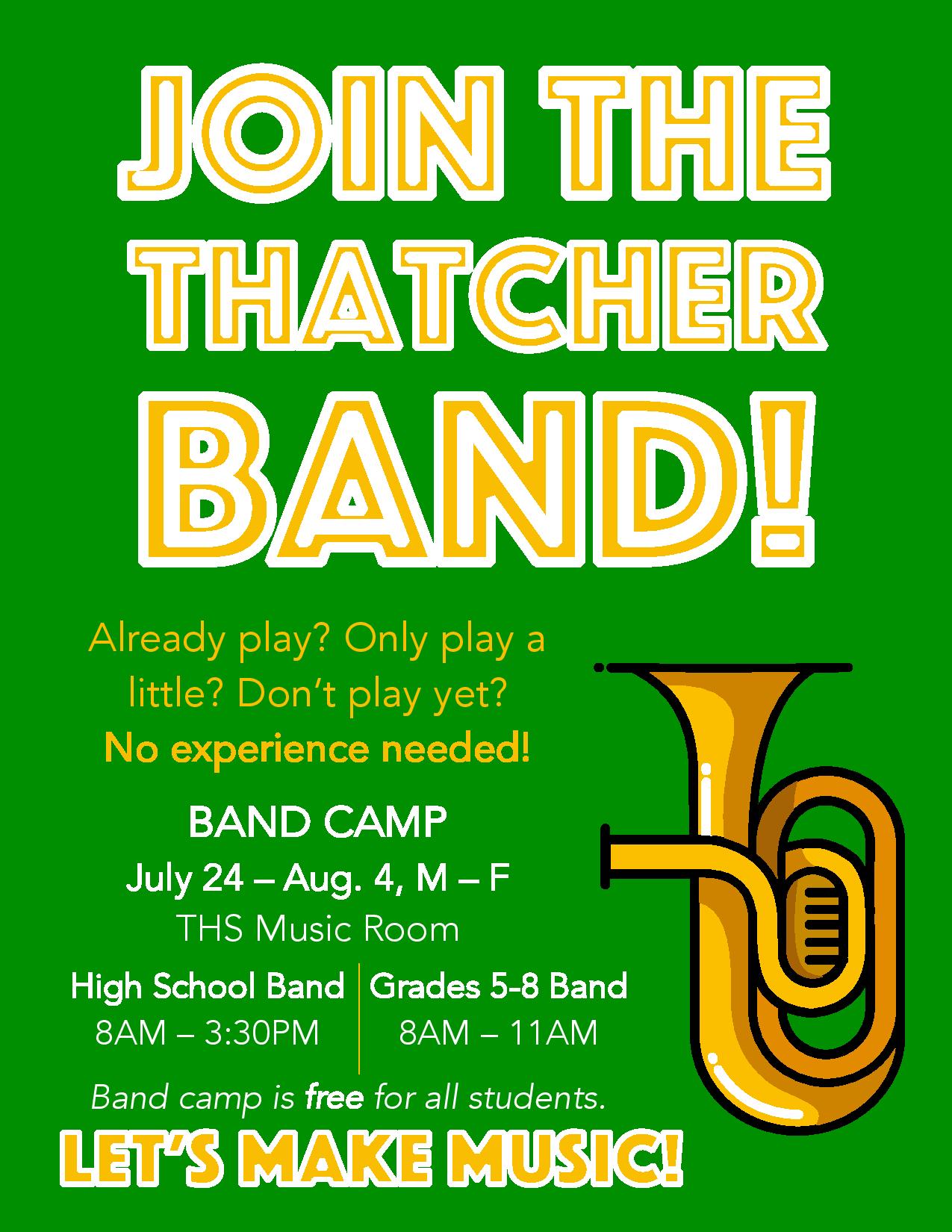 Band Camp FREE Grades 5 12 