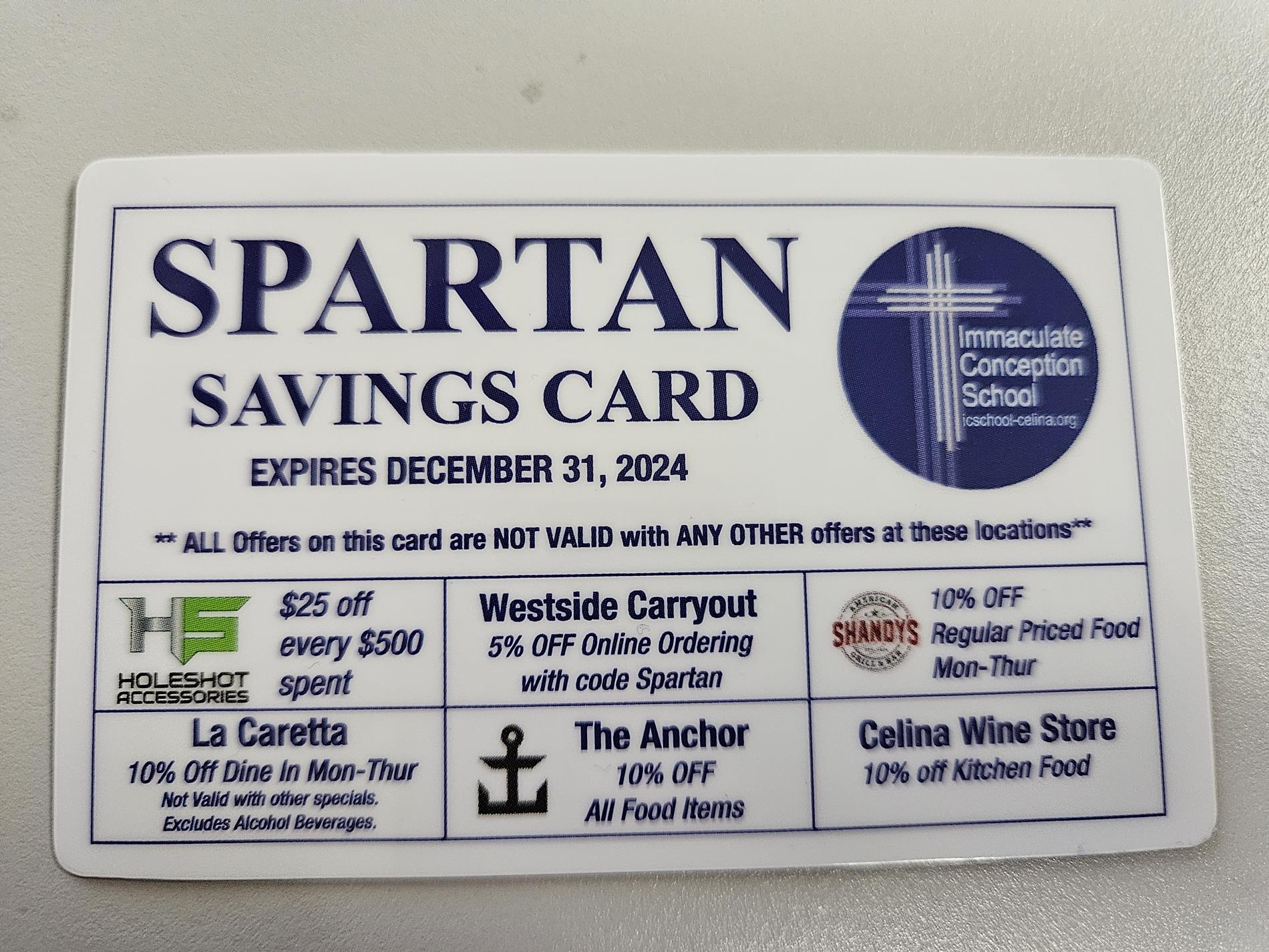 picture of Spartan Savings cards