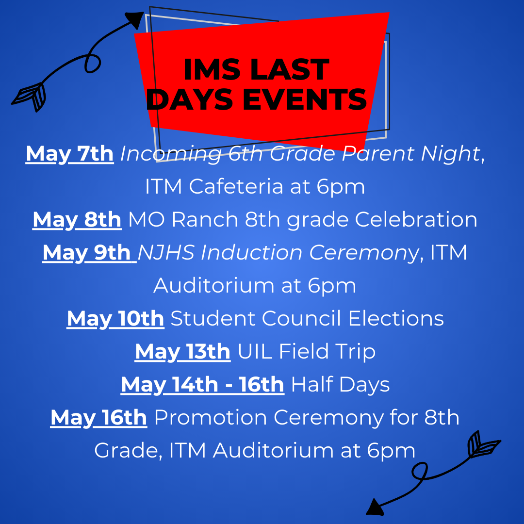 Last Day Events at IMS