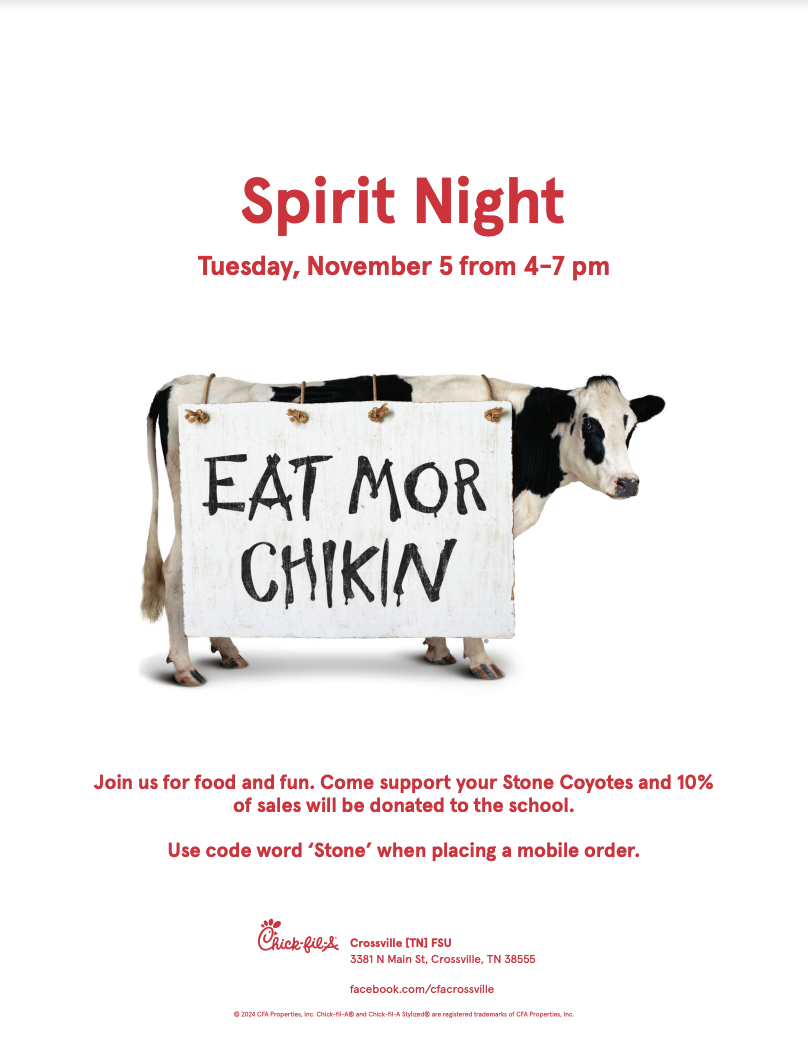 Chick-fil-a Stone Spirit Night 